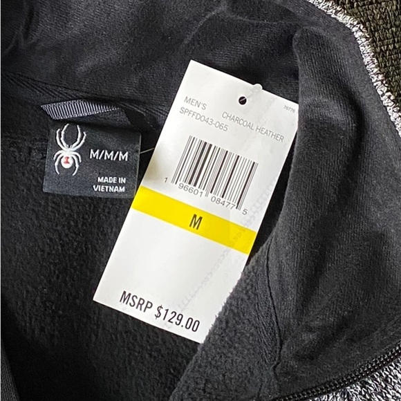 𝅺Men’s Spyder Stellar Full Zip Textured Jacket NWT - Picture 15 of 16